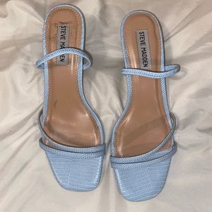 Brand new Steve Madden light blue heels size 8 never worn NEW OBO